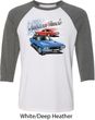Dodge American Muscle Blue and Red Mens Raglan Shirt