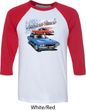 Dodge American Muscle Blue and Red Mens Raglan Shirt