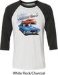 Dodge American Muscle Blue and Red Mens Raglan Shirt