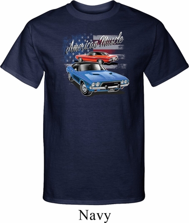Dodge American Muscle Blue and Red Tall Shirt