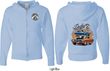 Dodge Blue and Orange Super Bee (Front & Back) Full Zip Hoodie