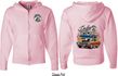 Dodge Blue and Orange Super Bee (Front & Back) Full Zip Hoodie