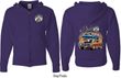 Dodge Blue and Orange Super Bee (Front & Back) Full Zip Hoodie