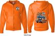 Dodge Blue and Orange Super Bee (Front & Back) Full Zip Hoodie