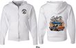 Dodge Blue and Orange Super Bee (Front & Back) Full Zip Hoodie