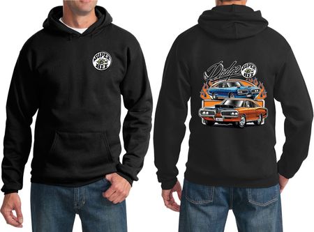 Dodge Blue and Orange Super Bee (Front & Back) Hoodie