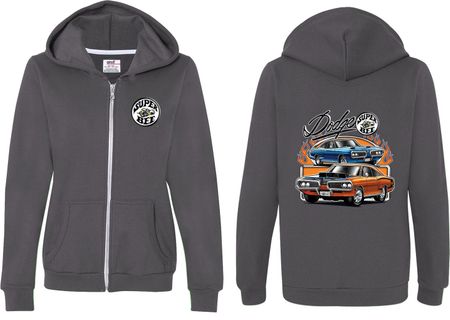 Dodge Blue and Orange Super Bee (Front & Back) Ladies Full Zip