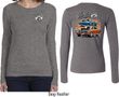 Dodge Blue and Orange Super Bee (Front & Back) Ladies Long Sleeve