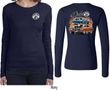 Dodge Blue and Orange Super Bee (Front & Back) Ladies Long Sleeve