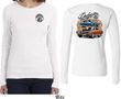 Dodge Blue and Orange Super Bee (Front & Back) Ladies Long Sleeve