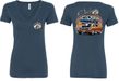 Dodge Blue and Orange Super Bee (Front & Back) Ladies V-neck