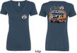 Dodge Blue and Orange Super Bee (Front & Back) Ladies V-neck