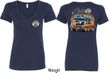 Dodge Blue and Orange Super Bee (Front & Back) Ladies V-neck