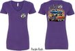 Dodge Blue and Orange Super Bee (Front & Back) Ladies V-neck