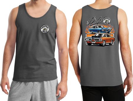 Dodge Blue and Orange Super Bee (Front & Back) Tank Top