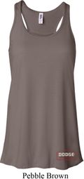 Dodge Brothers Bottom Print Ladies Flowy Racerback Tanktop Dodge Brothers Bottom Print Ladies Flowy Racerback Tanktop
