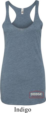 Dodge Brothers Bottom Print Ladies Tri Blend Racerback Tank Top