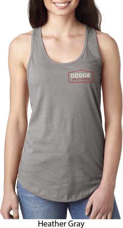 Dodge Brothers Pocket Print Ladies Ideal Tank Top