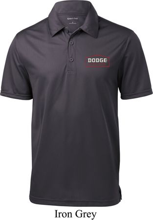 Dodge Brothers Pocket Print Mens Textured Polo Shirt