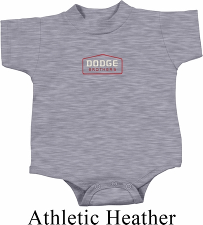 Dodge Brothers Small Print Baby Onesie
