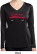 Dodge Challenger SRT Silhouette Ladies Dry Wicking Long Sleeve