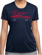 Dodge Challenger SRT Silhouette Ladies Dry Wicking T-shirt