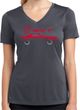 Dodge Challenger SRT Silhouette Ladies Dry Wicking V-neck