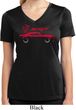 Dodge Challenger SRT Silhouette Ladies Dry Wicking V-neck