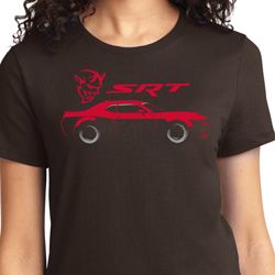 Dodge Challenger SRT Silhouette Ladies T-shirt
