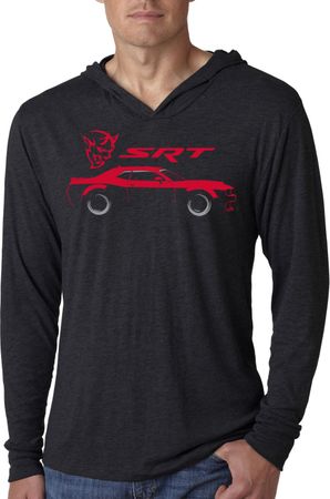 Dodge Challenger SRT Silhouette Lightweight Hoodie Tee