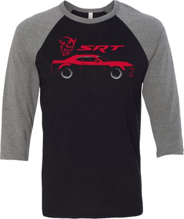 Dodge Challenger SRT Silhouette Raglan Shirt