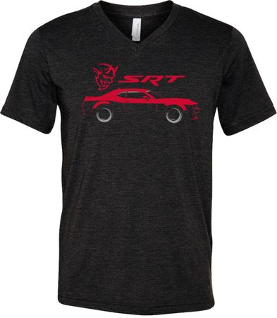 Dodge Challenger SRT Silhouette Tri Blend V-neck