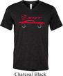 Dodge Challenger SRT Silhouette Tri Blend V-neck