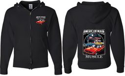 Dodge Chrysler American Made (Front & Back) Full Zip Hoodie Dodge Chrysler American Made (Front & Back) Full Zip Hoodie