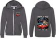 Dodge Chrysler American Made (Front & Back) Ladies Full Zip Hoodie