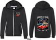 Dodge Chrysler American Made (Front & Back) Ladies Full Zip Hoodie