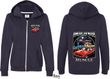 Dodge Chrysler American Made (Front & Back) Ladies Full Zip Hoodie