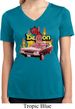 Dodge Demon Ladies Dry Wicking V-neck