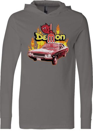 Dodge Demon Lightweight Hoodie Dodge Demon Mens Shirts