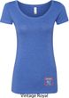 Dodge Garage Bottom Print Ladies Scoop Neck Shirt