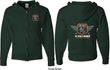 Dodge Garage Hemi (Front & Back) Full Zip Hoodie