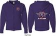 Dodge Garage Hemi (Front & Back) Full Zip Hoodie