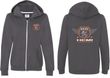 Dodge Garage Hemi (Front & Back) Ladies Full Zip Hoodie