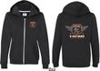 Dodge Garage Hemi (Front & Back) Ladies Full Zip Hoodie