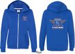 Dodge Garage Hemi (Front & Back) Ladies Full Zip Hoodie