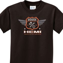 Dodge Garage Hemi Kids Shirts