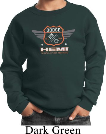 Dodge Garage Hemi Kids Sweat Shirt