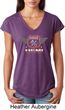 Dodge Garage Hemi Ladies Tri Blend V-Neck Shirt