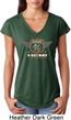 Dodge Garage Hemi Ladies Tri Blend V-Neck Shirt