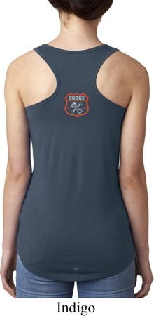 Dodge Garage Neck Print Ladies Ideal Tank Top